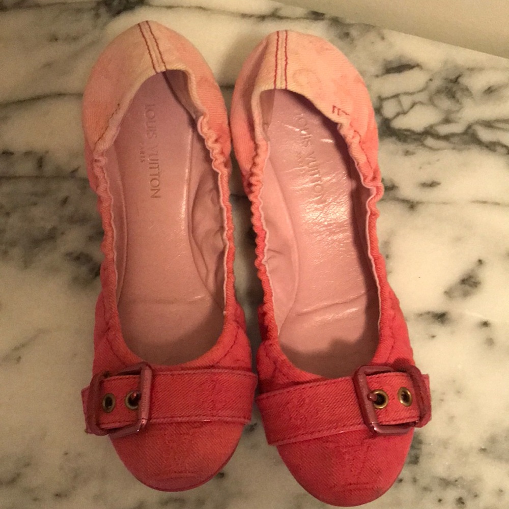 Louis Vuitton Denim Flats